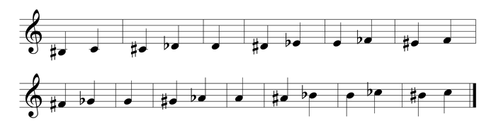 example 63 - enharmonic equivalence